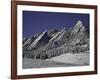 Winterscene of the Flatirons in Boulder, Colorado-Dörte Pietron-Framed Photographic Print