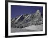 Winterscene of the Flatirons in Boulder, Colorado-Dörte Pietron-Framed Photographic Print