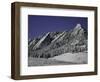 Winterscene of the Flatirons in Boulder, Colorado-Dörte Pietron-Framed Photographic Print