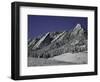 Winterscene of the Flatirons in Boulder, Colorado-Dörte Pietron-Framed Photographic Print