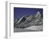 Winterscene of the Flatirons in Boulder, Colorado-Dörte Pietron-Framed Photographic Print