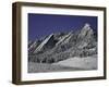 Winterscene of the Flatirons in Boulder, Colorado-Dörte Pietron-Framed Photographic Print