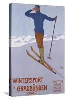 Wintersport in Graubunden, 1906-Walter Koch-Stretched Canvas