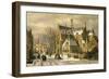 Winterszene an einer Kirche-Willem Koekkoek-Framed Giclee Print