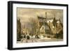 Winterszene an einer Kirche-Willem Koekkoek-Framed Giclee Print