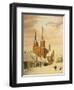 Winterszene in Roskilde Mit Dem Dom-Jorgan Roed-Framed Giclee Print