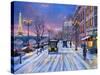 Wintertime in Paris-Dominic Davison-Stretched Canvas