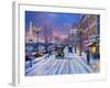 Wintertime in Paris-Dominic Davison-Framed Art Print