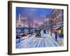 Wintertime in Paris-Dominic Davison-Framed Art Print