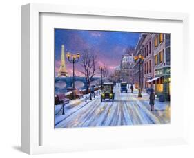 Wintertime in Paris-Dominic Davison-Framed Art Print