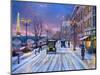 Wintertime in Paris-Dominic Davison-Mounted Art Print