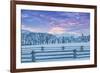 Wintertime sunrise The Hideout Ranch, Shell, Wyoming.-Darrell Gulin-Framed Photographic Print