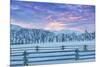 Wintertime sunrise The Hideout Ranch, Shell, Wyoming.-Darrell Gulin-Mounted Photographic Print