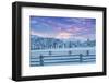 Wintertime sunrise The Hideout Ranch, Shell, Wyoming.-Darrell Gulin-Framed Photographic Print