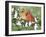 Wintery Cardinals-William Vanderdasson-Framed Giclee Print