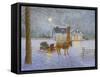 Wintery Night-Kevin Dodds-Framed Stretched Canvas