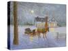 Wintery Night-Kevin Dodds-Stretched Canvas