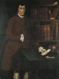 A Portrait of Charles Church Chandler in the Library-Winthrop Chandler-Giclee Print