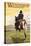 Winthrop, Washington - Cowboy on Horseback-Lantern Press-Stretched Canvas