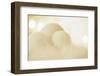 Wintry Background with Stylised Snowballs-Petra Daisenberger-Framed Photographic Print