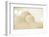 Wintry Background with Stylised Snowballs-Petra Daisenberger-Framed Photographic Print