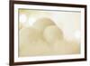 Wintry Background with Stylised Snowballs-Petra Daisenberger-Framed Photographic Print