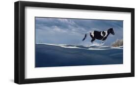 Wintry Runner-Steve Hunziker-Framed Art Print