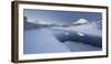 Wintry Scenery Nearby Leknes, River Lakselva, Holandsmelen (Mountain), Vestvagoya (Island), Lofoten-Rainer Mirau-Framed Photographic Print