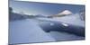 Wintry Scenery Nearby Leknes, River Lakselva, Holandsmelen (Mountain), Vestvagoya (Island), Lofoten-Rainer Mirau-Mounted Photographic Print