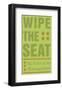 Wipe the Seat-John Golden-Framed Giclee Print