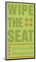 Wipe the Seat-John Golden-Mounted Giclee Print