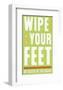 Wipe Your Feet-John Golden-Framed Giclee Print