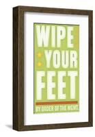 Wipe Your Feet-John W^ Golden-Framed Art Print