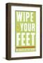 Wipe Your Feet-John W^ Golden-Framed Art Print