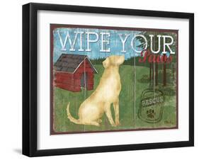 Wipe Your Paws-Paul Brent-Framed Art Print