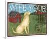 Wipe Your Paws-Paul Brent-Framed Art Print