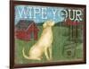 Wipe Your Paws-Paul Brent-Framed Art Print