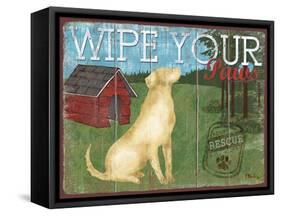 Wipe Your Paws-Paul Brent-Framed Stretched Canvas