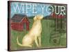 Wipe Your Paws-Paul Brent-Stretched Canvas