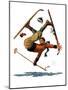 "Wipeout on Skis,"March 3, 1928-Eugene Iverd-Mounted Giclee Print