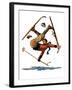 "Wipeout on Skis,"March 3, 1928-Eugene Iverd-Framed Giclee Print