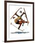 "Wipeout on Skis,"March 3, 1928-Eugene Iverd-Framed Giclee Print