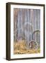 Wire Coiled on Barn Wall, Petersen Farm, Silverdale, Washington, USA-Jaynes Gallery-Framed Photographic Print