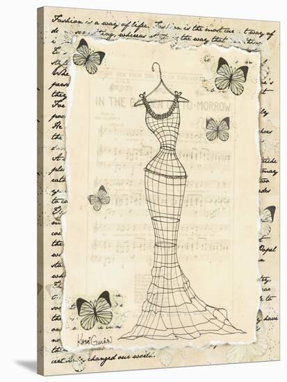 Wire Dress I-Katie Guinn-Stretched Canvas