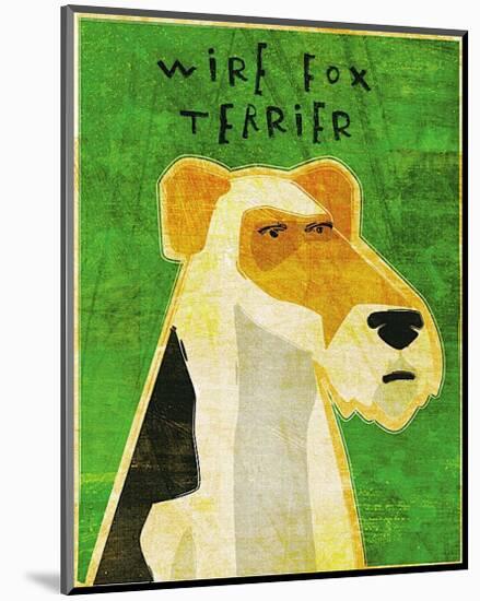 Wire Fox Terrier-John Golden-Mounted Art Print