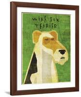 Wire Fox Terrier-John W^ Golden-Framed Art Print