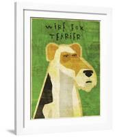 Wire Fox Terrier-John W^ Golden-Framed Art Print