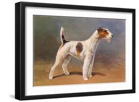 Wire-Haired Terrier-null-Framed Art Print