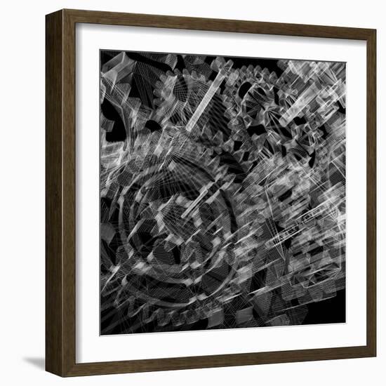 Wire Mechanism Gears-Mirexon-Framed Art Print