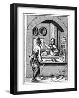 Wire Worker, 16th Century-Jost Amman-Framed Giclee Print